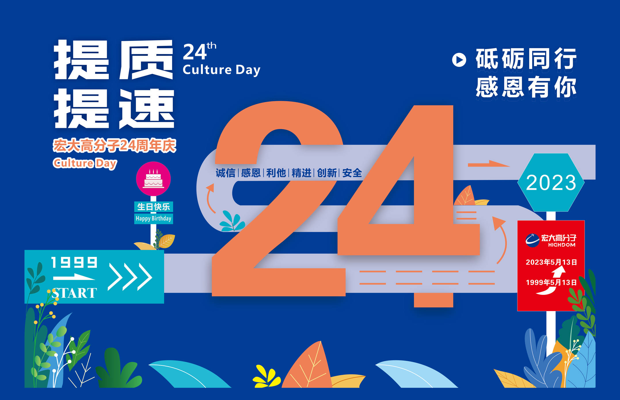 砥礪同行，感恩有你 | 宏大高分子24周年